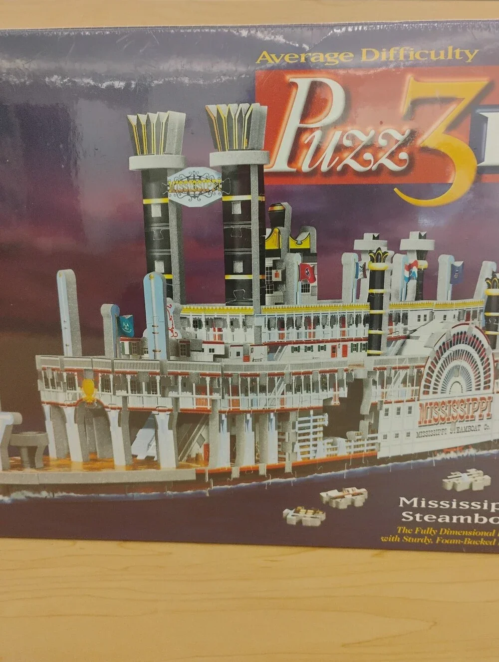 🆕 Puzz3D Mississippi Steamboat Hasbro 406 Piece Vintage Puzzle FactorySealed